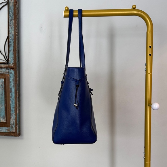 Michael Kors coated canvas Navy Blue Tote EUC - Picture 6 of 17